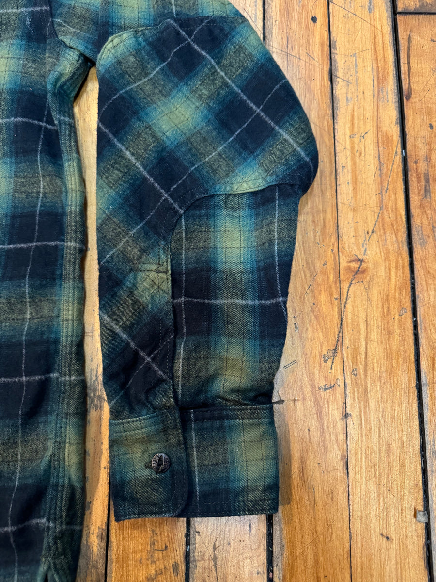 Green Shadow Plaid Flannel - LEFT FIELD NYC – Left Field NYC