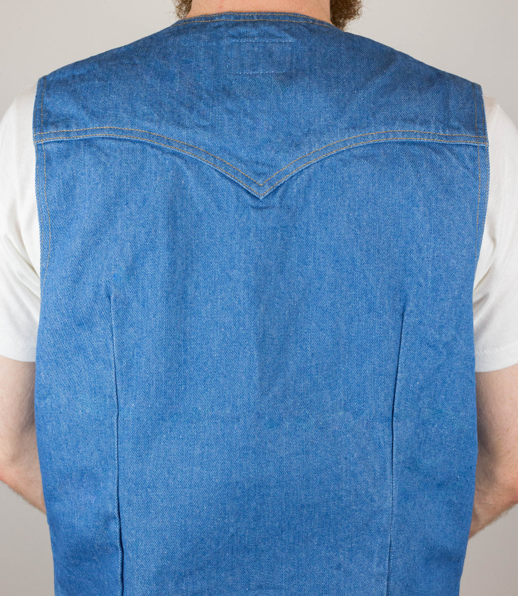 14 oz Mt Vernon Mills Rodeo Denim Western Vest – Left Field NYC