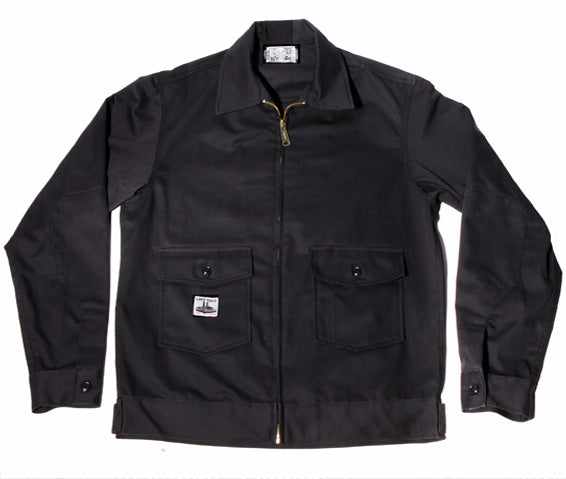 WORK UNIFORM Greaser Garage Jacket - Black 9 oz Twill