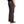 Dark brown pants worn by a person on a white background