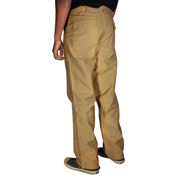107 60's era GI chinos in 12 oz West Point Khaki Baker Back Cotton Satin