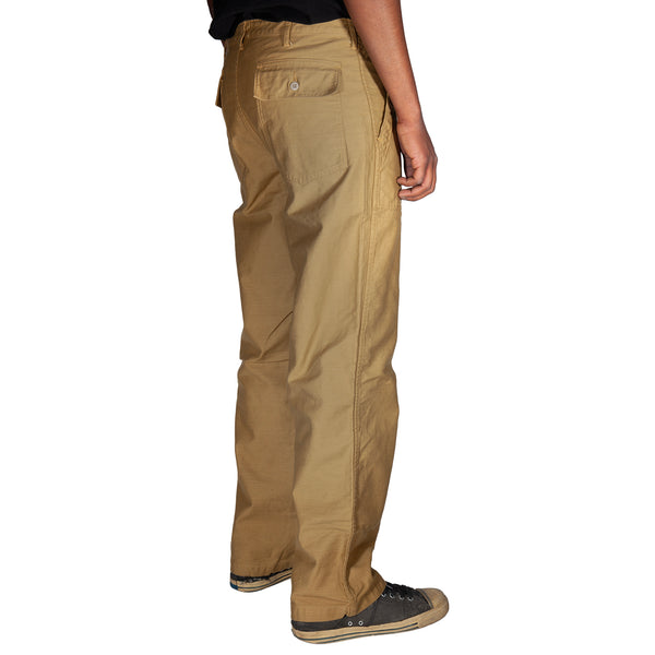 107 60's era GI chinos in 12 oz West Point Khaki Baker Back Cotton Satin