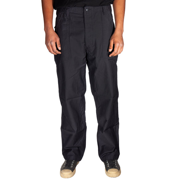107 60's era GI chinos in 12 oz West Point Black Baker Back Cotton Satin