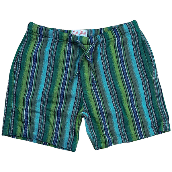 Topanga Canyon Green Guatemalan hand loomed shorts