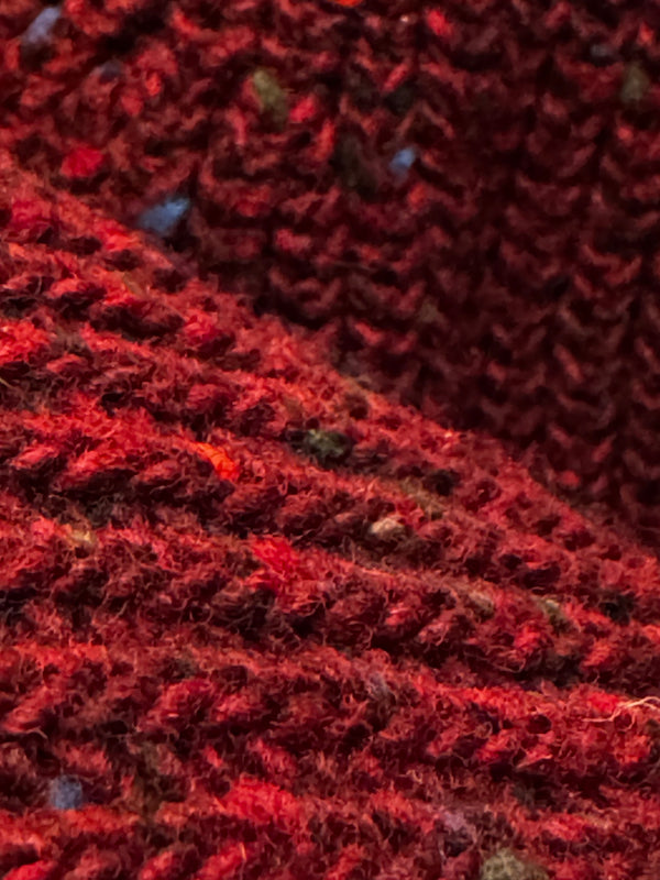 Donegal Maroon Merino Wool Watch Cap