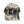 A baseball cap with a green, brown, and beige camouflage pattern, featuring black embroidered letters 'LA' on the front, set against a plain white background.