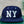 Navy blue cap with 'NY' on a green surface