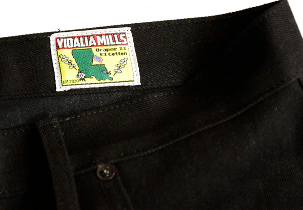 Pre Order - Black Maria Atlas Vidalia Mills 14 oz Indigo Raw Denim - 3 Weeks