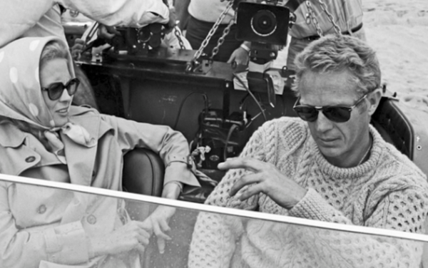 Steve McQueen Black Donegal Irish Wool Sweater