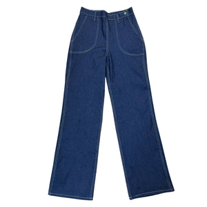 Dark Blue 14.5oz Heavy Denim Jeans - Hard Wash : Made To Measure