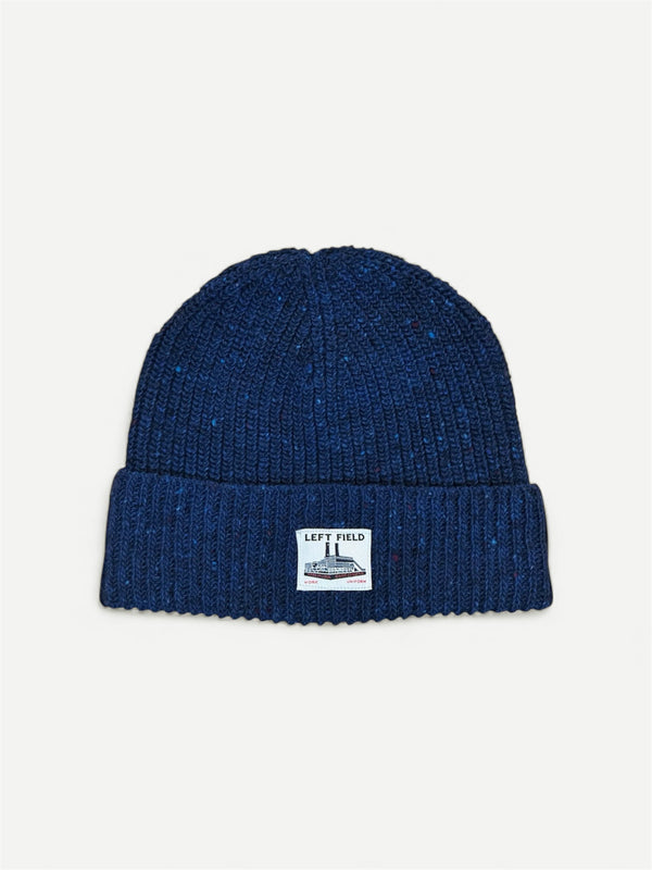 Donegal Navy Merino Wool Watch Cap