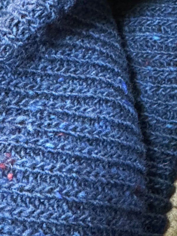 Donegal Navy Merino Wool Watch Cap