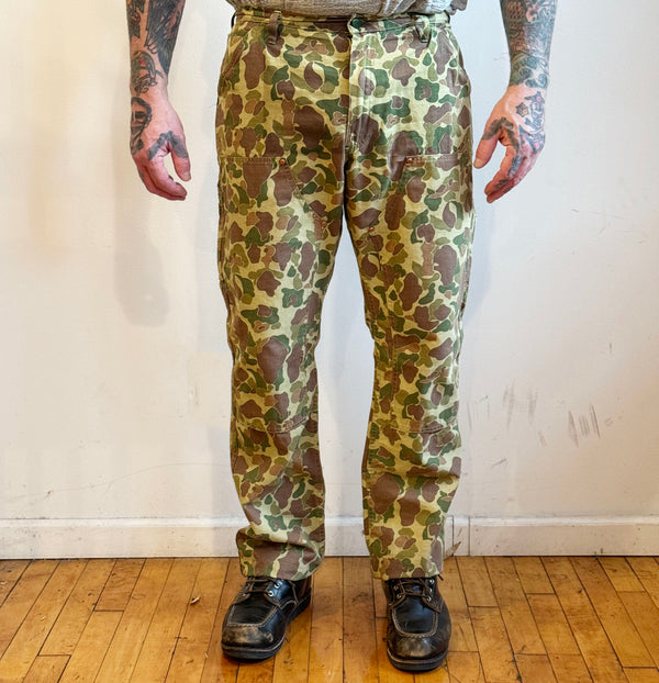 Camouflage "Frog Skin" Japanese Fabric Double Knee Work Pant - Size up for a looser fit