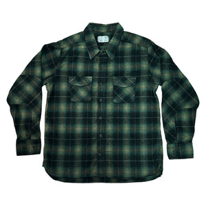 Green Shadow plaid flannel