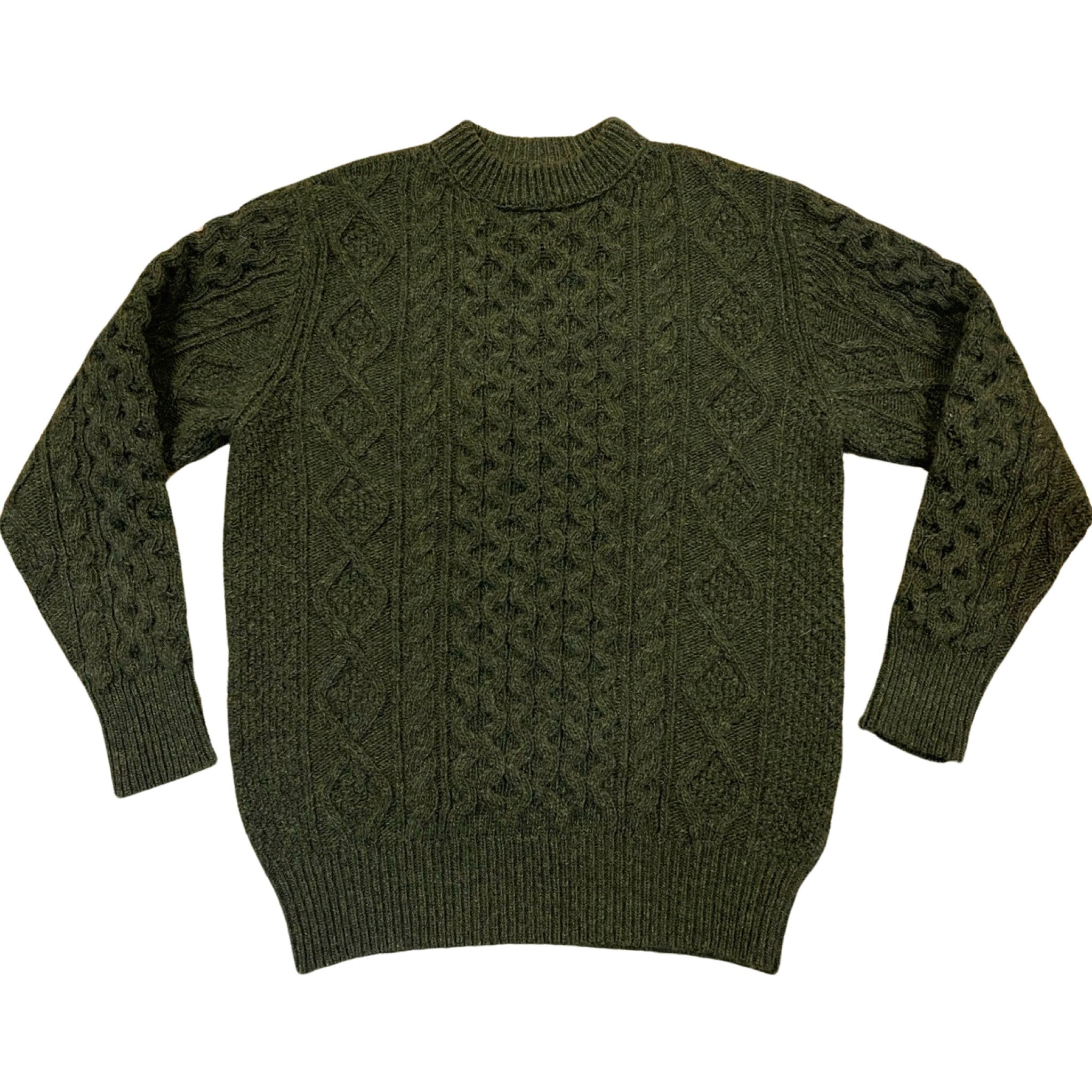 Steve McQueen Olive Donegal Irish Wool Sweater – Left Field NYC