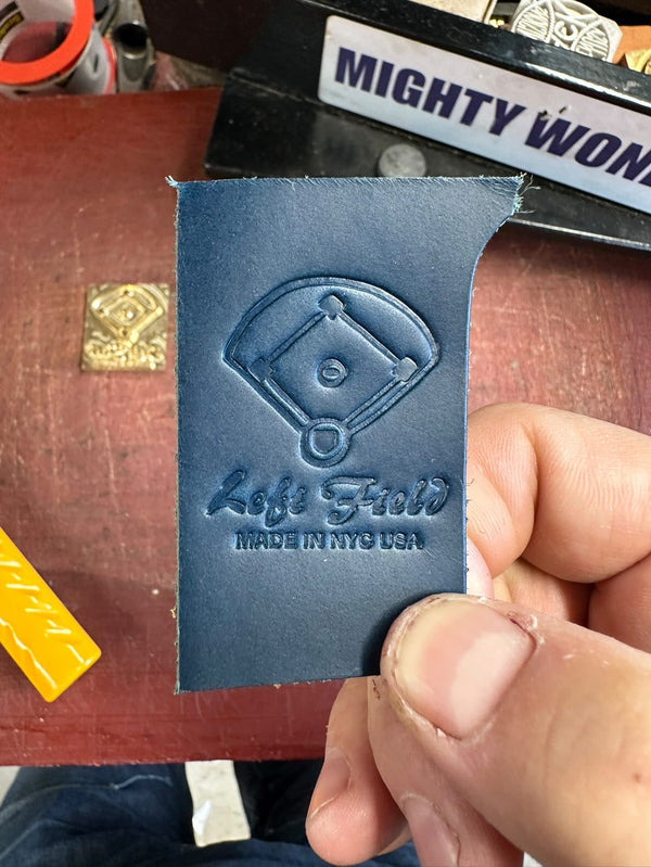 25th Anniversary Genuine Vintage Leather Baseball Wallets