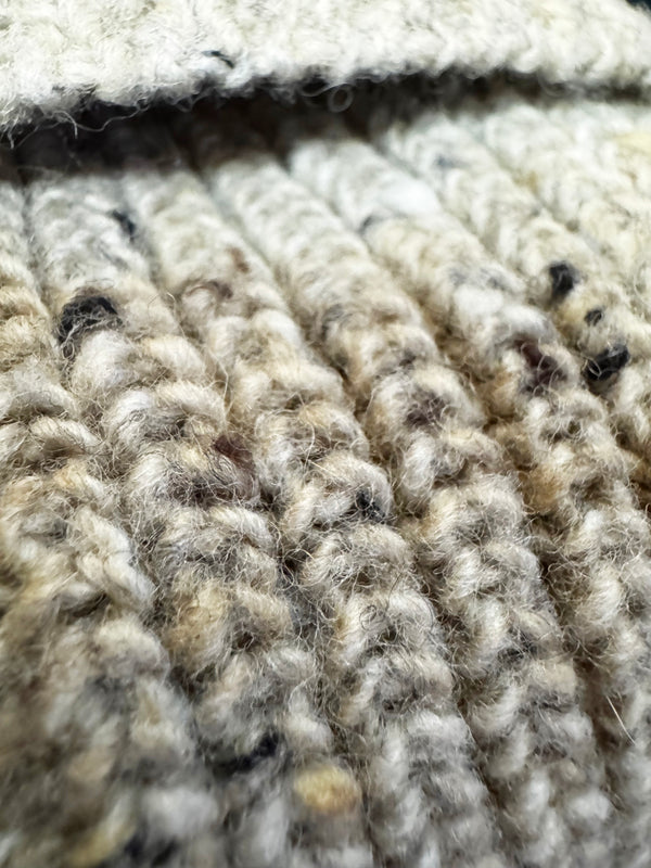 Donegal Oatmeal Merino Wool Watch Cap