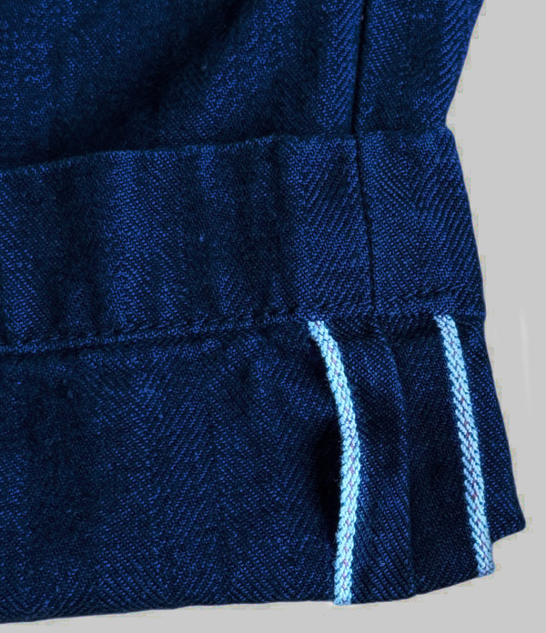 Japanese Indigo selvedge Herringbone Shorts