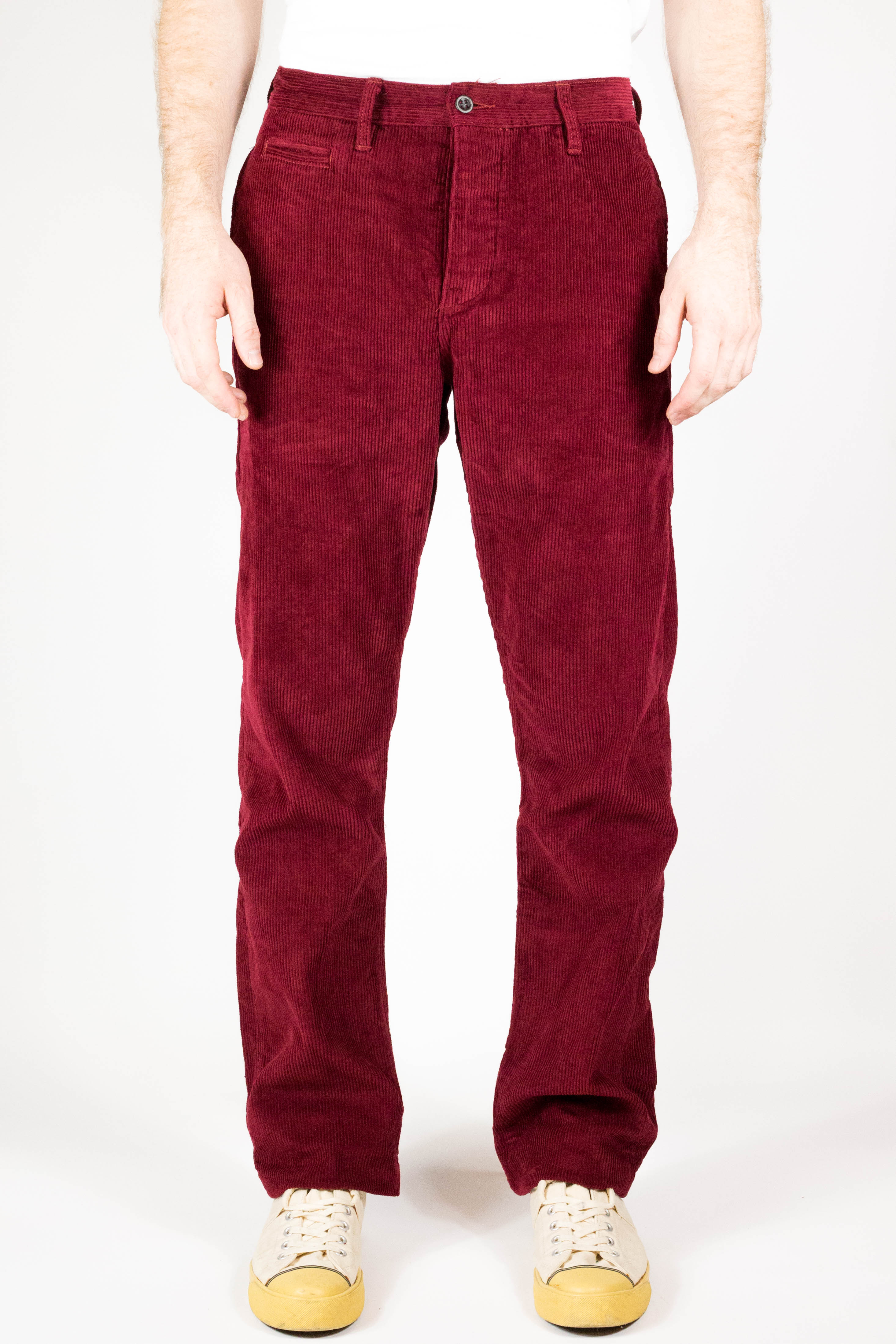 Japanese 8 wale burgundy Corduroy Miners – Left Field NYC