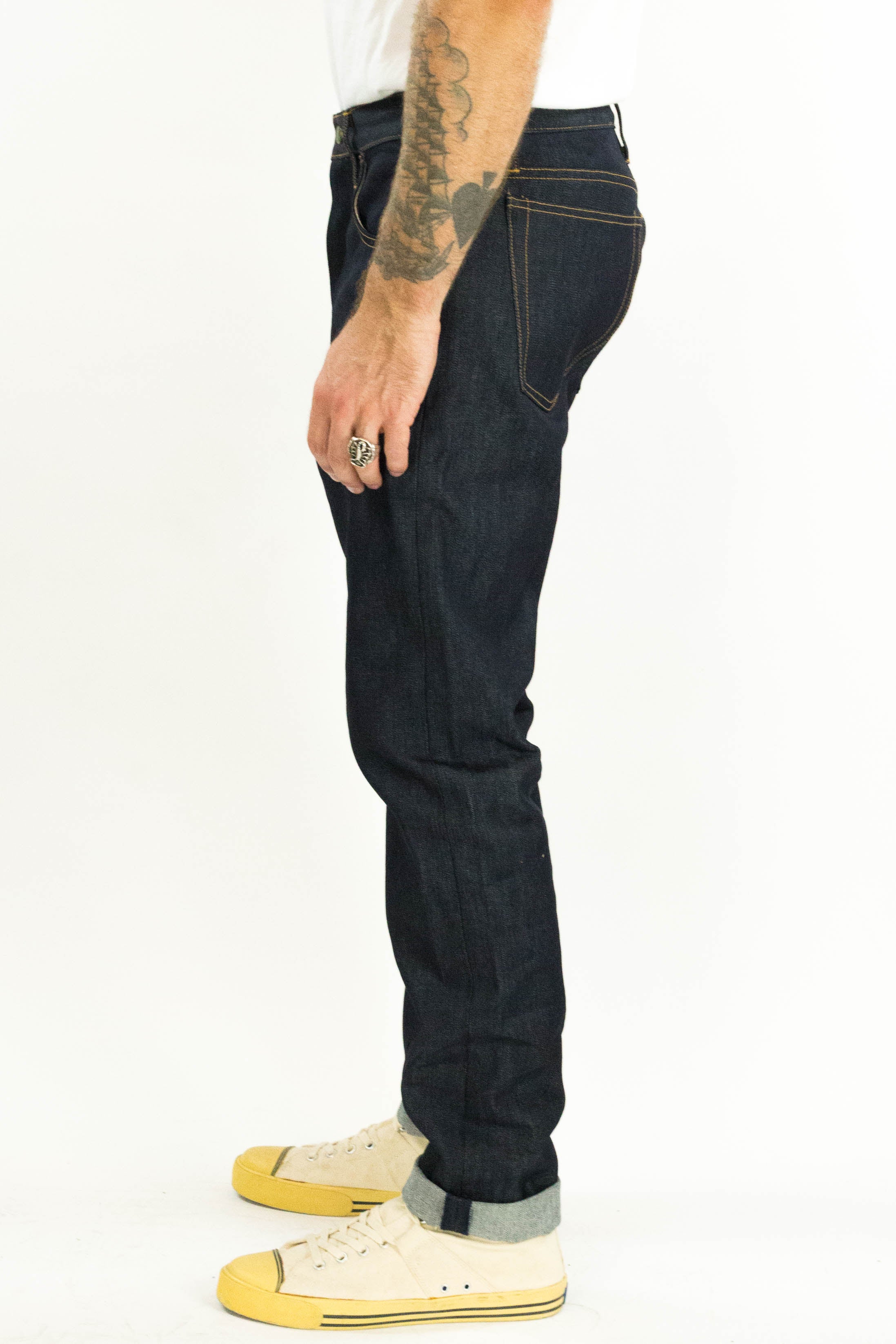 Zipper Denim Jeans, Classic Denim Jeans