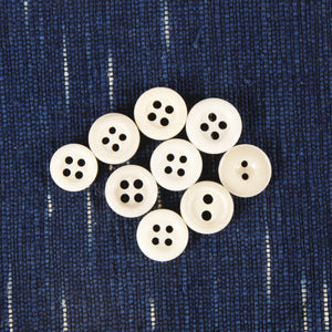 Small porcelain 4 hole button - Left Field NYC