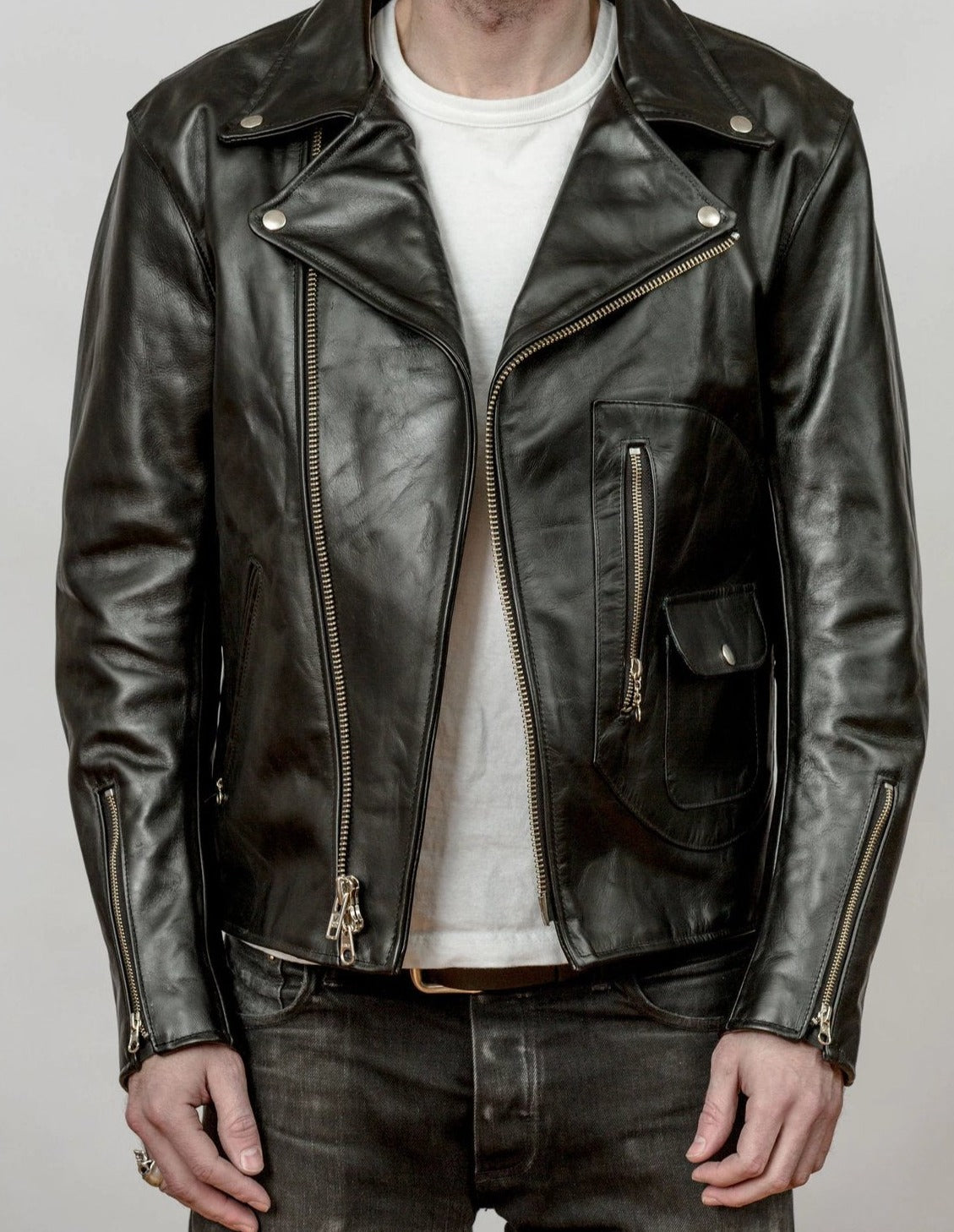 Leather Field Commando Left Jacket – NYC