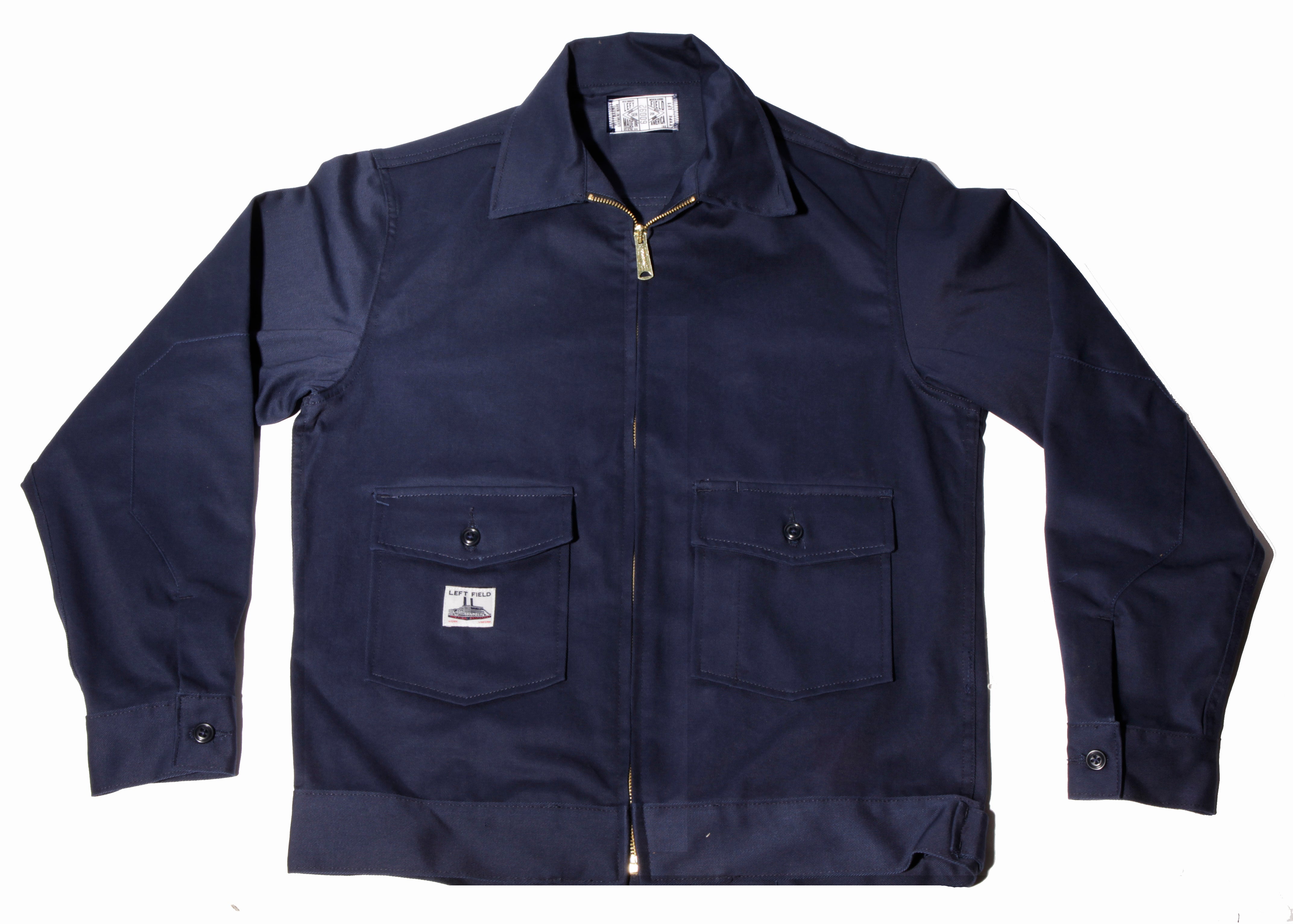 WORK UNIFORM 9 0Z NAVY TWILL GARAGE JACKET – Left Field NYC